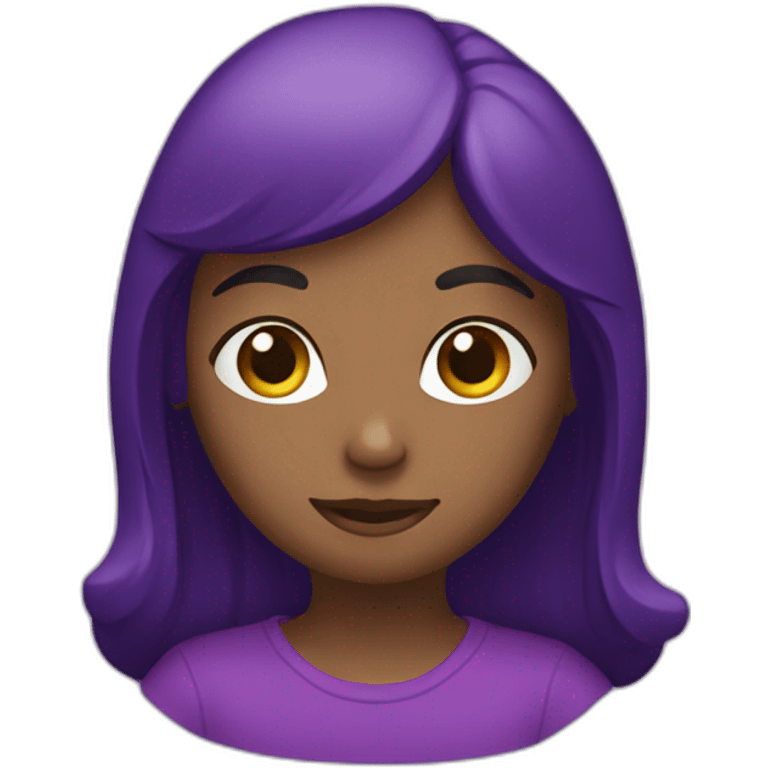 Chat violete emoji