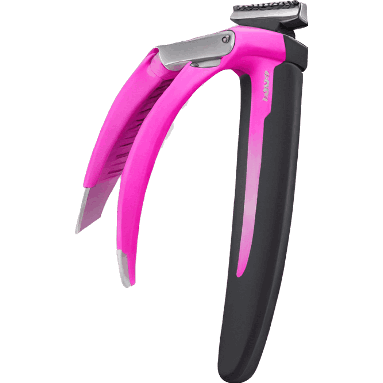 pink razor emoji