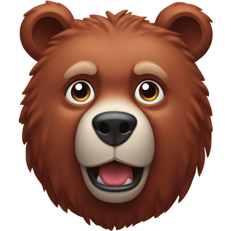 red bear emoji