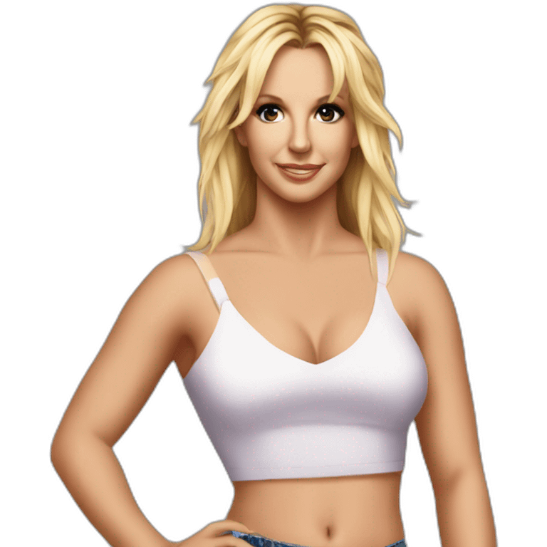 Britney spears in crop top emoji