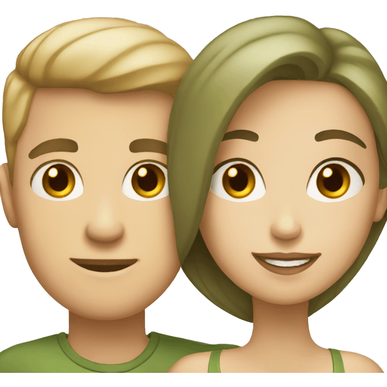 white and olive skinned couple emoji