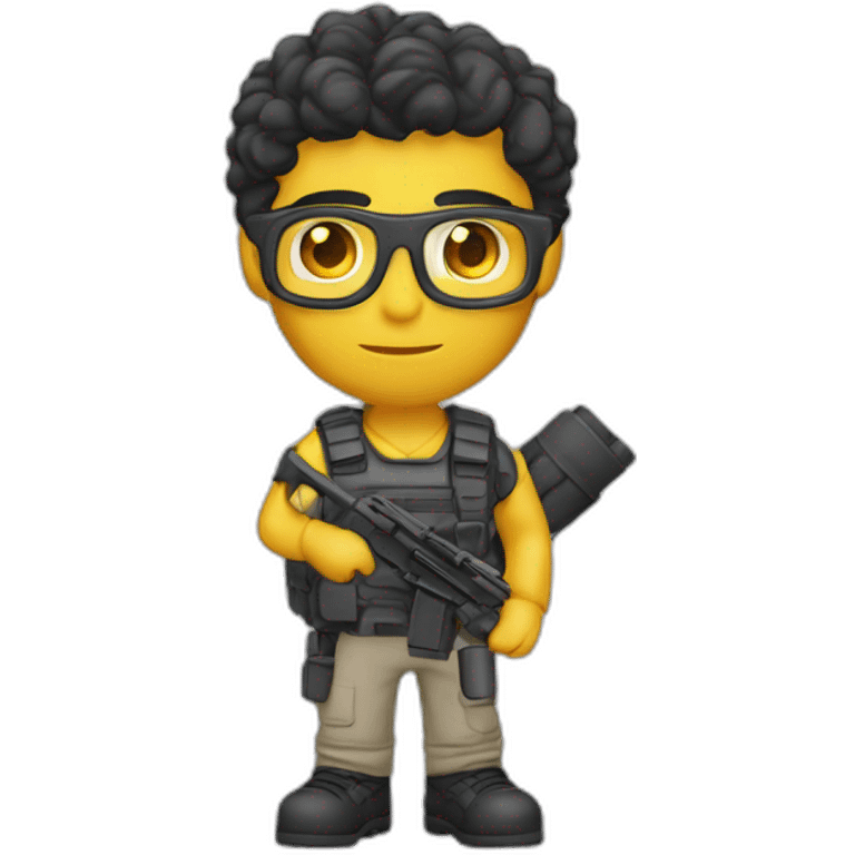 male high school student modern sporting tactical grip aimpoint emoji