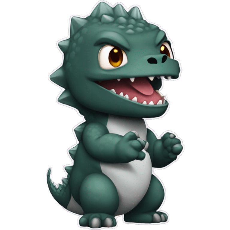 Chibi Godzilla emoji