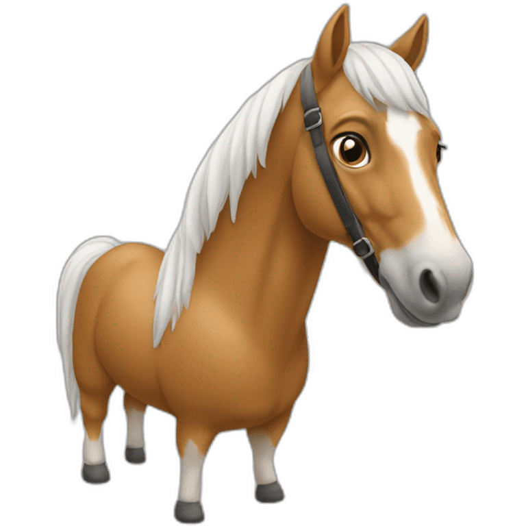 un cheval qui est sur un canapé emoji