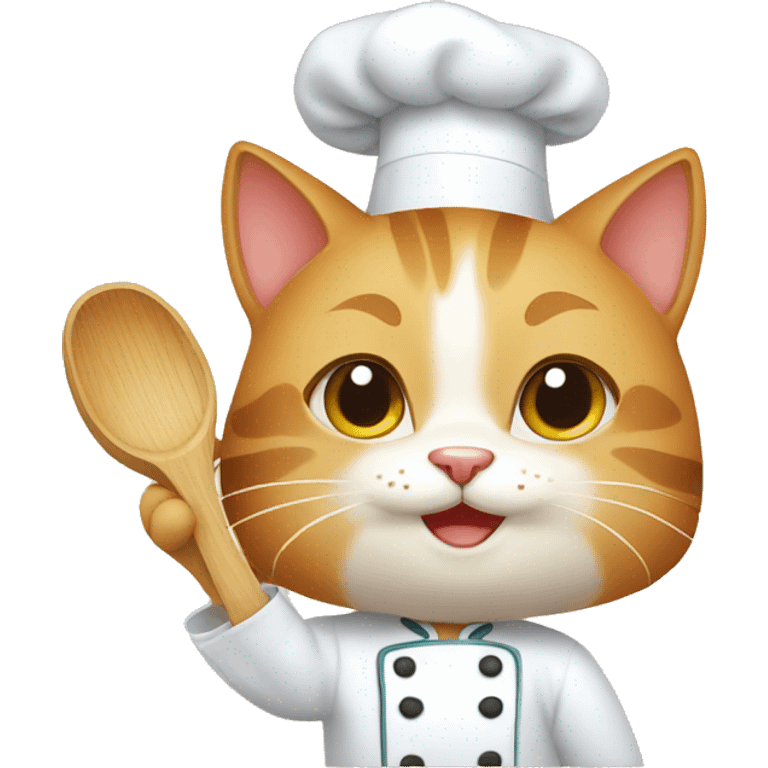 cute cat chef  emoji