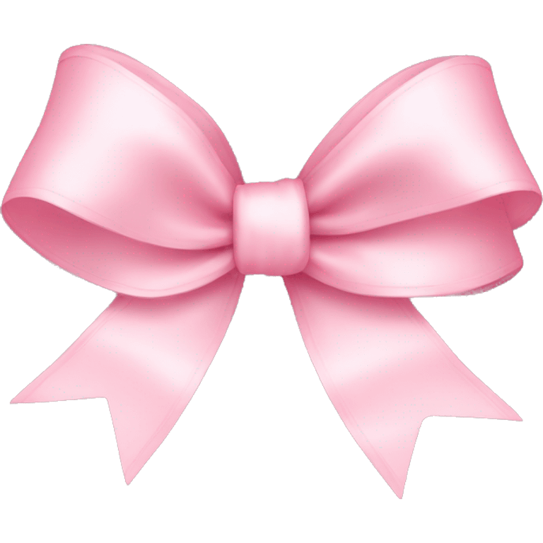 light pink ribbon bow emoji