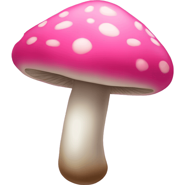 Pink mushroom emoji