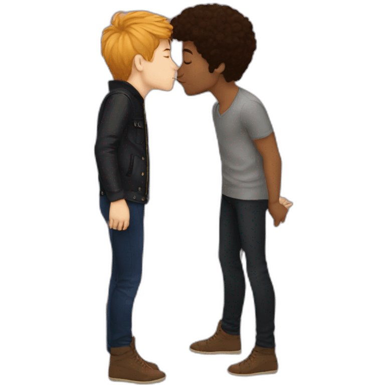 Alex and prince henry kissing emoji