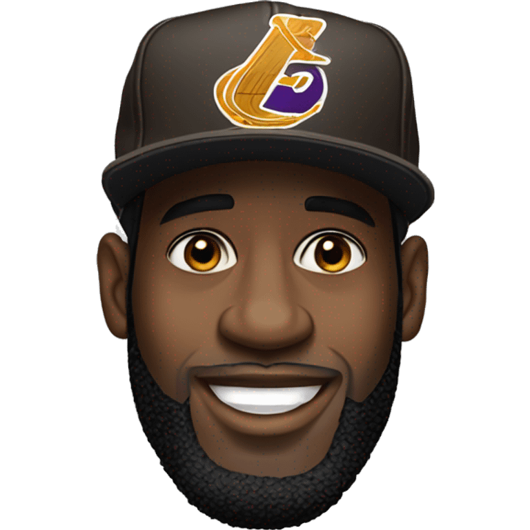 Lebron james with a hat emoji