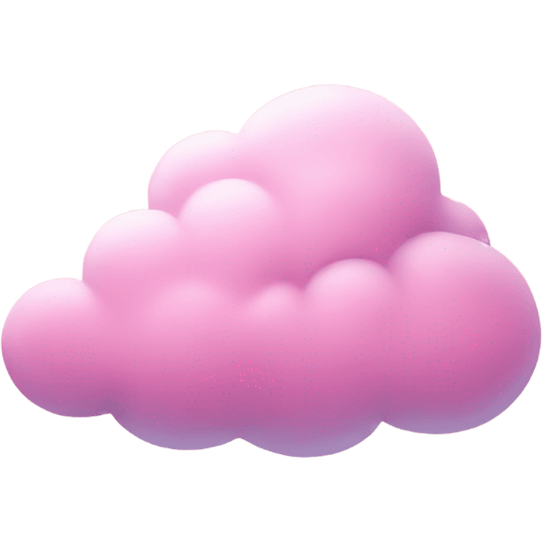 A pink cloud  emoji