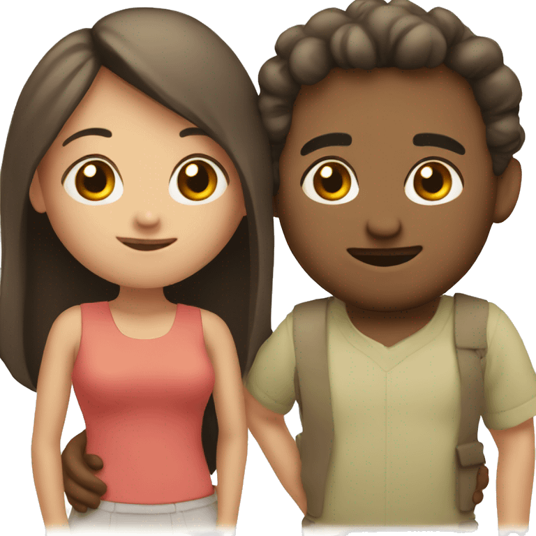 Cute couple  emoji