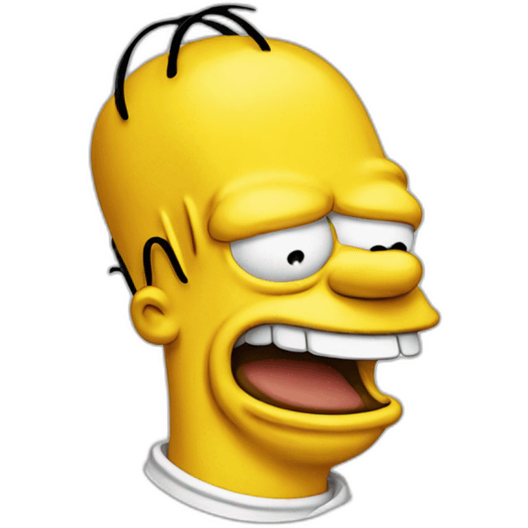 Homer simpson laughing emoji