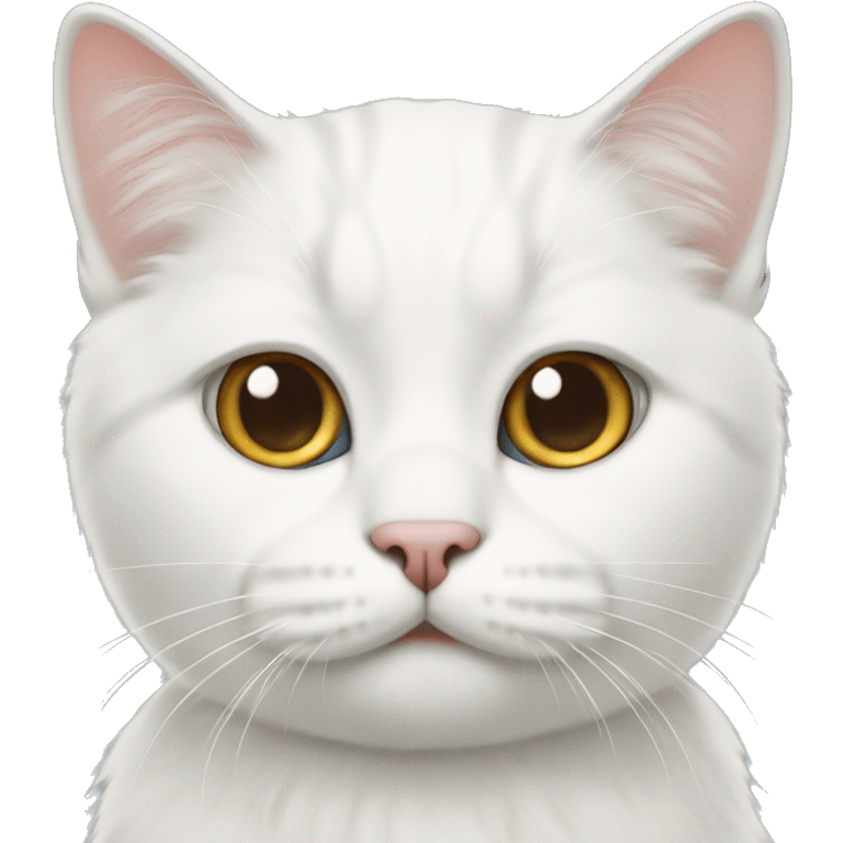 white scottish cat emoji