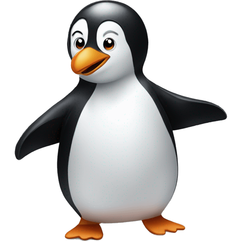 Penguin dancing emoji