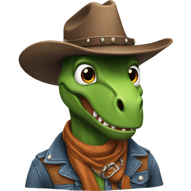 Dinosaur cowboy  emoji