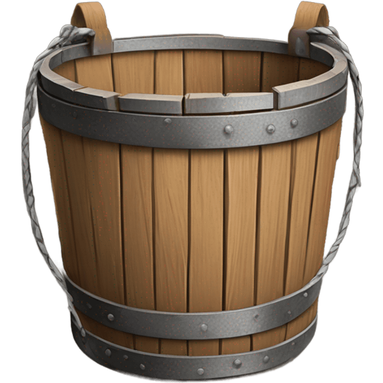 wooden bucket emoji