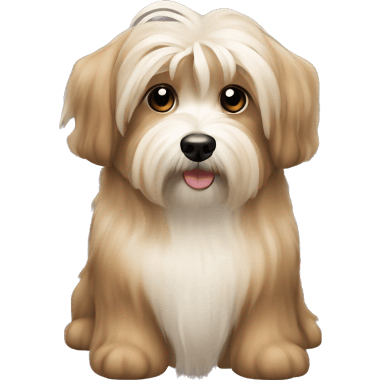 Tan havanese dog emoji