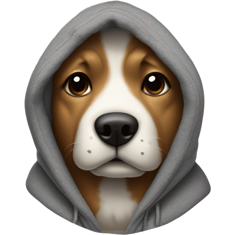 Dog with a hoodie  emoji