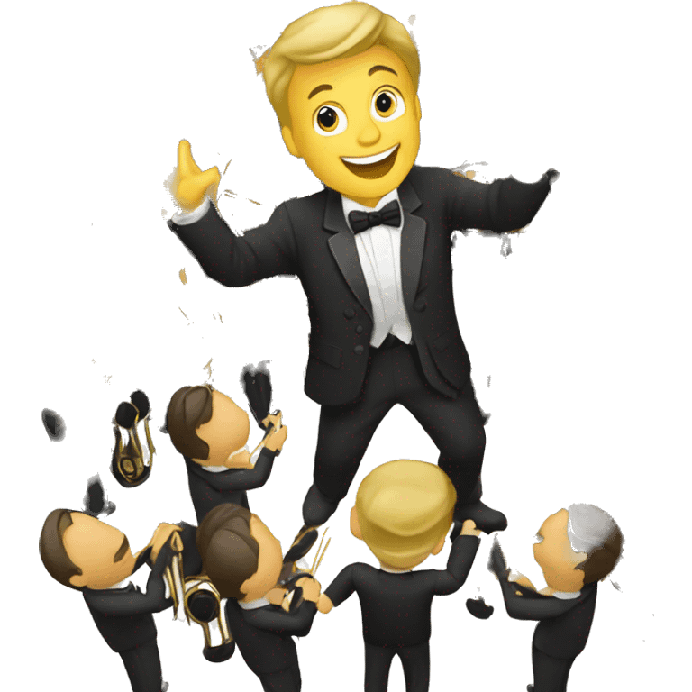 excited orquestra conductor emoji