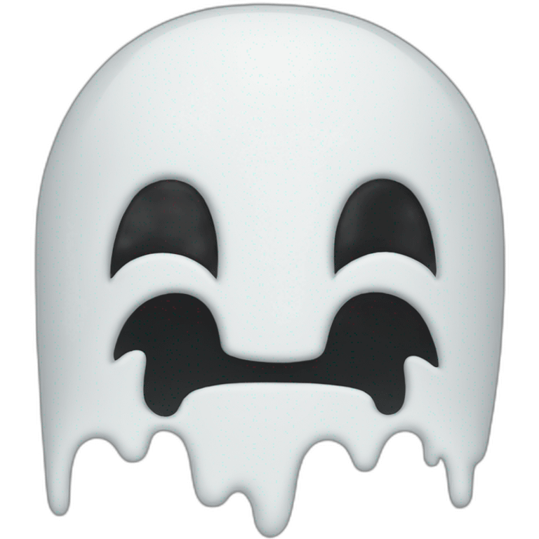 a pixel ghost emoji