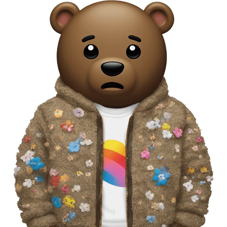 Kanye west Takashi Murakami bear emoji