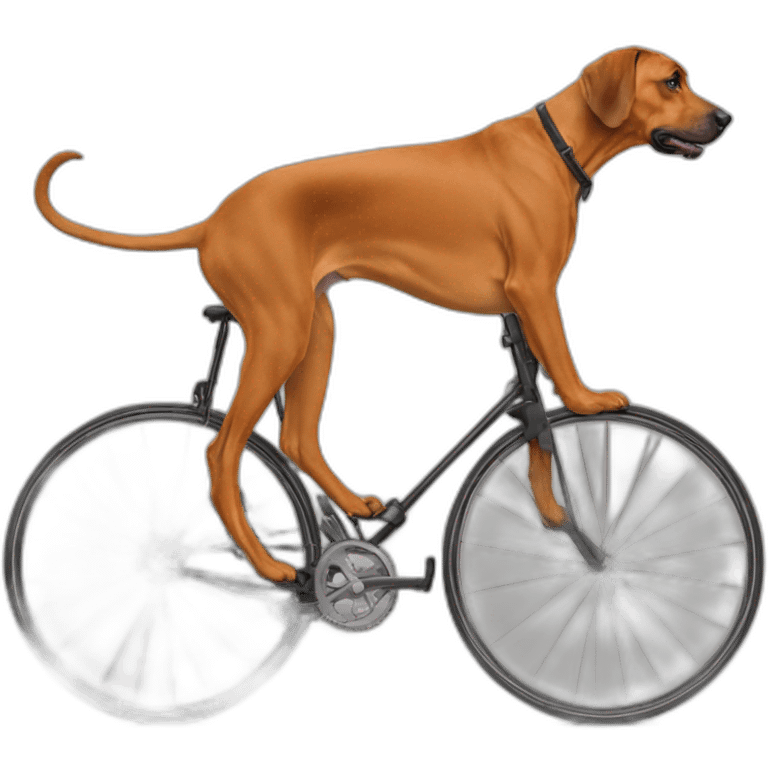 Rhodesian Ridgeback auf velo emoji