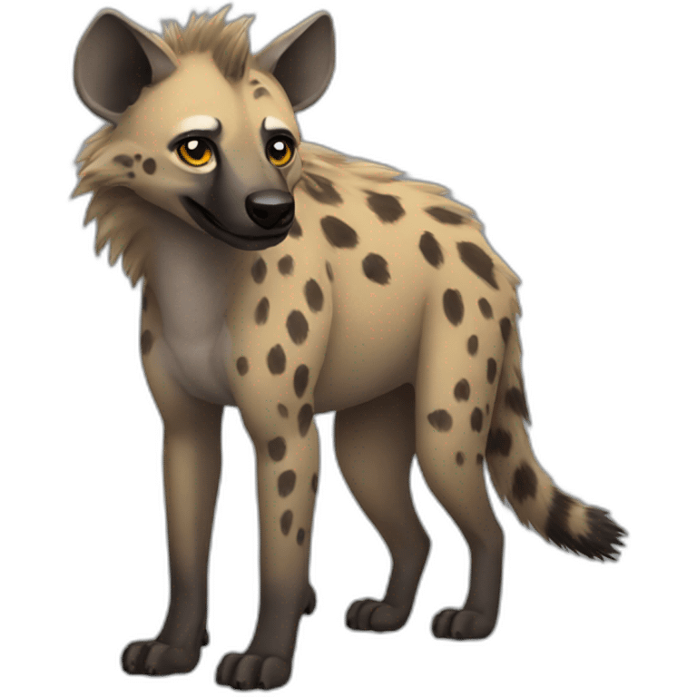 Hyena fullbody emoji