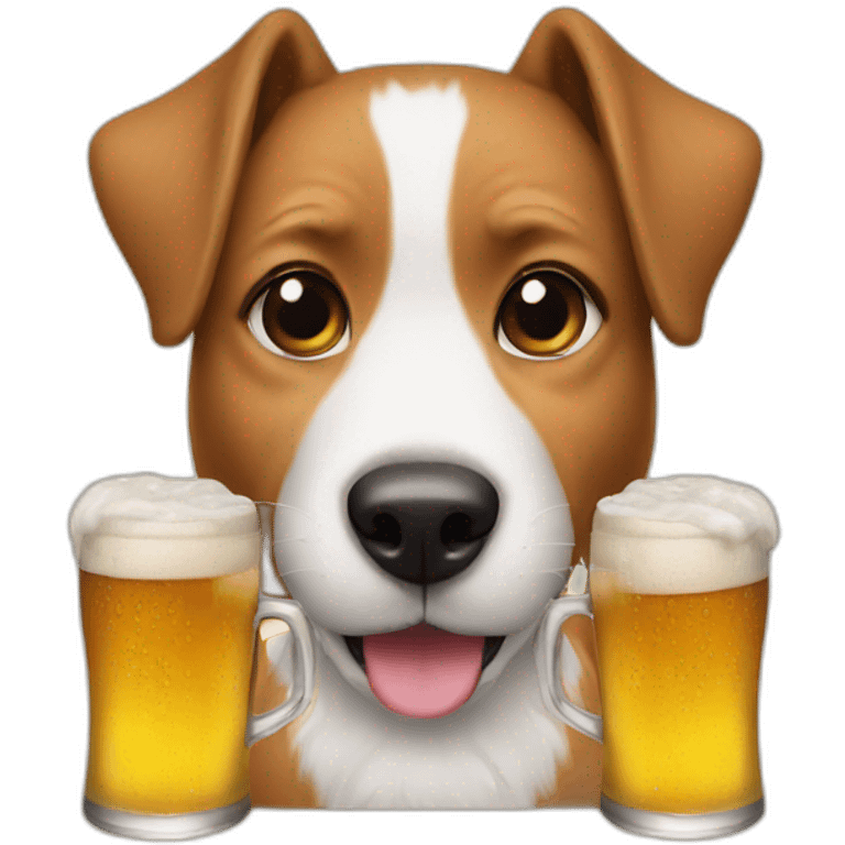 dogs and beer emoji