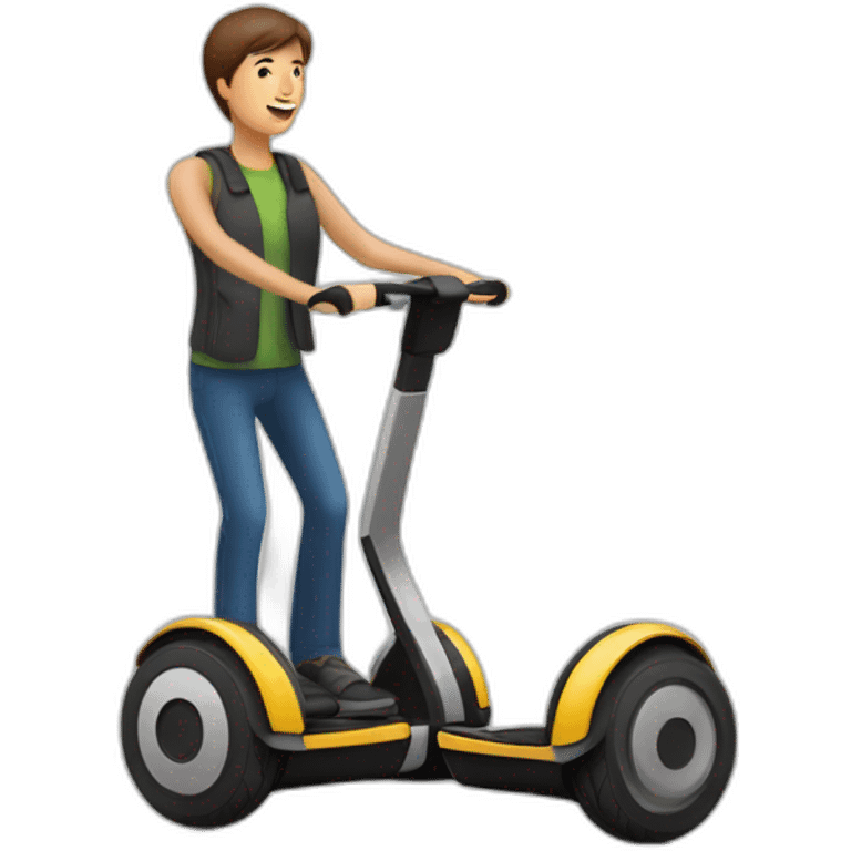  Segway avec personne emoji