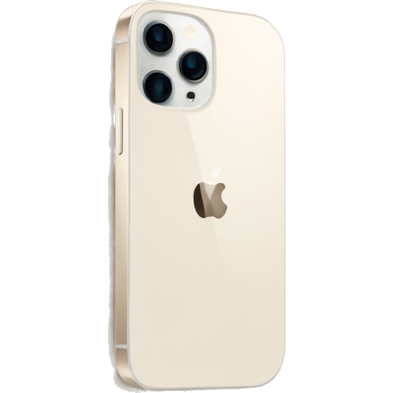 white iPhone 14 with beige checkered case emoji