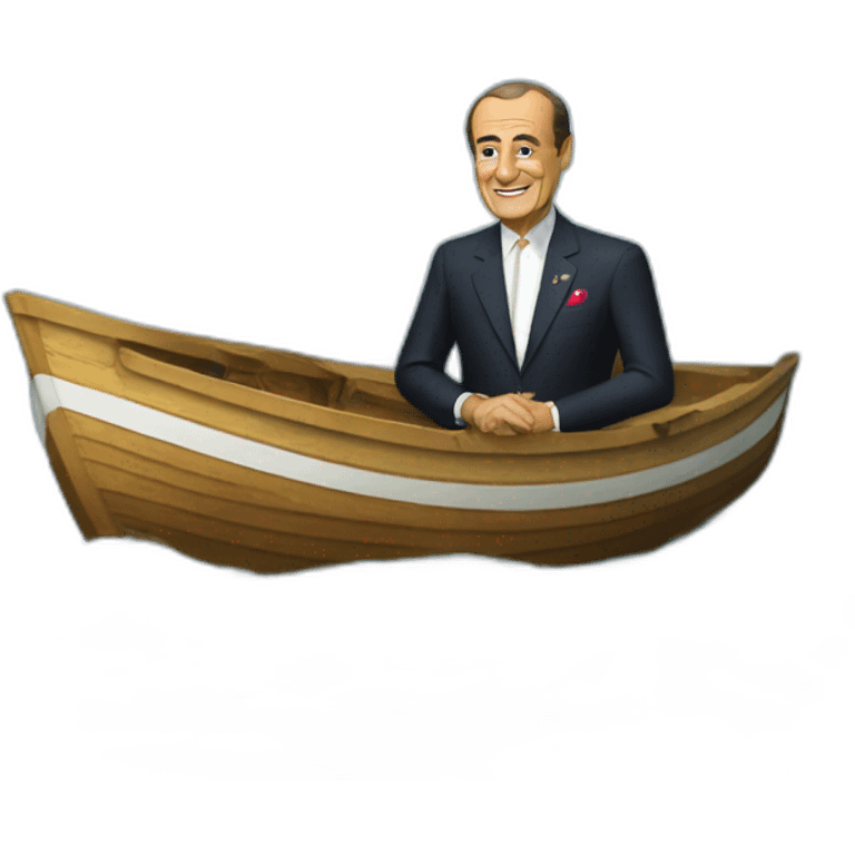 chirac en barque emoji