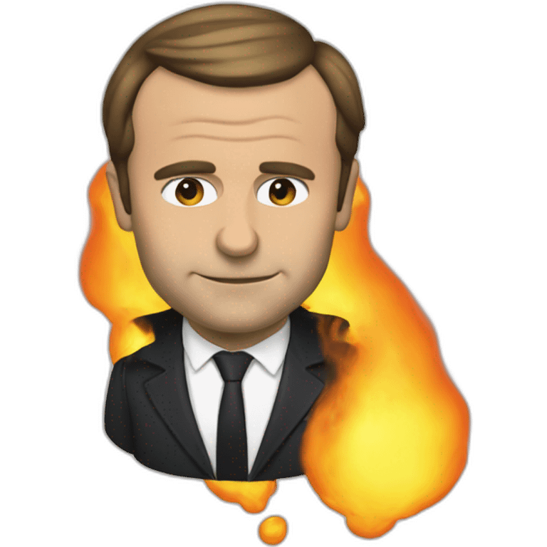 macron fume un join emoji