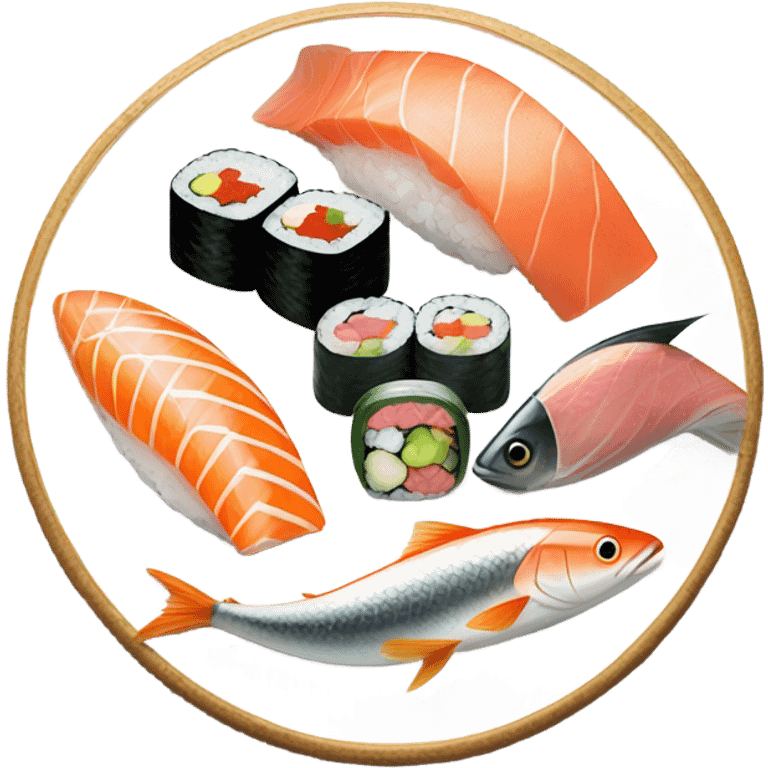 Sushi fish emoji