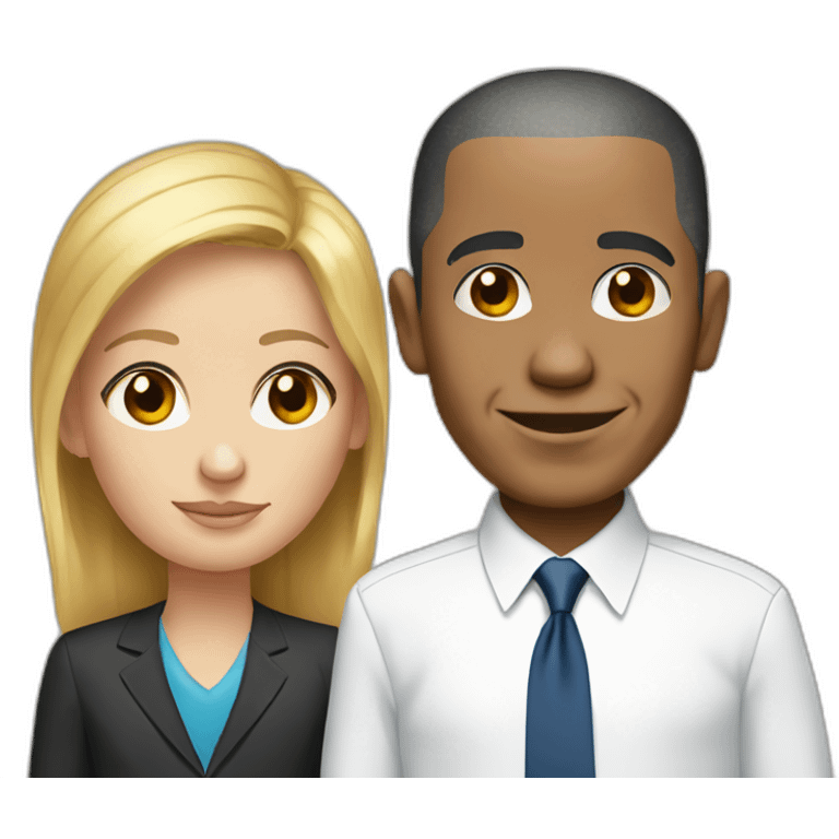 trump and obama have a mixed child emoji