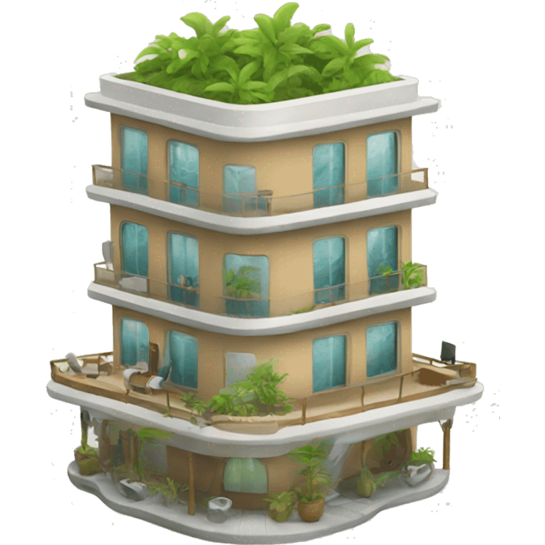 Eco hotel emoji