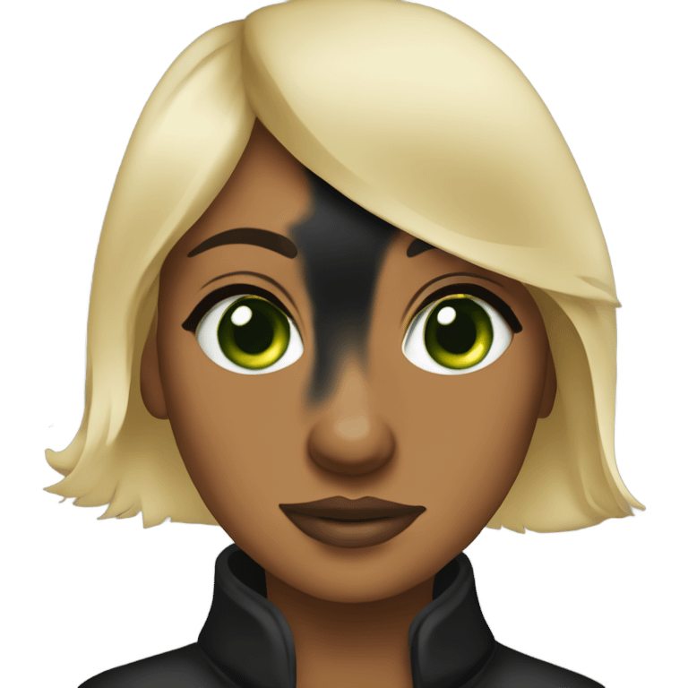 Green eyed Pretty blonde woman with Rottweiler  emoji