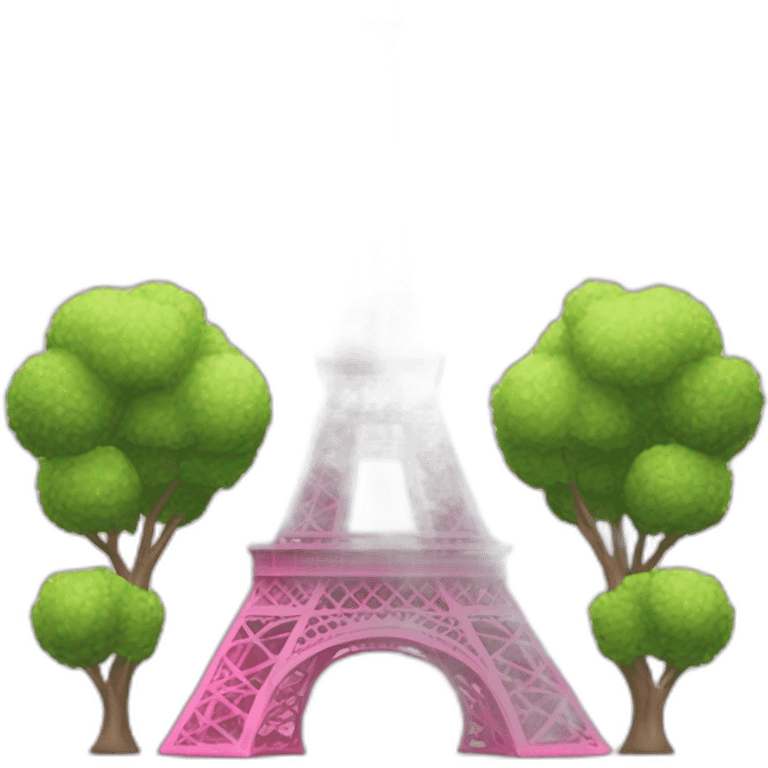 pink Eiffel tower emoji