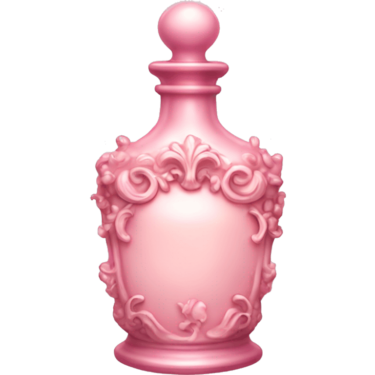 Pale pink rococo potion bottle  emoji