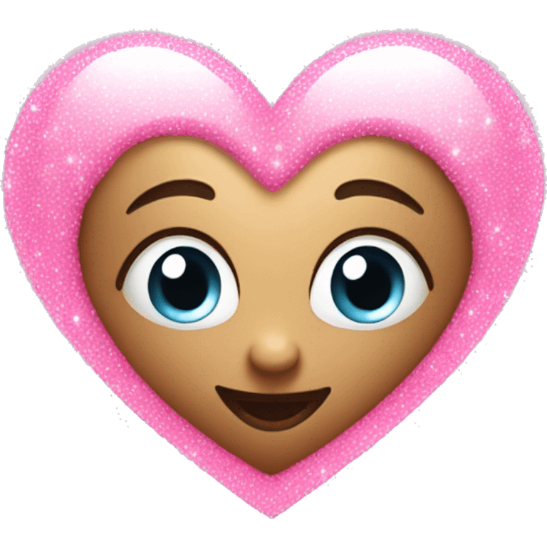 sparkling pink heart emoji