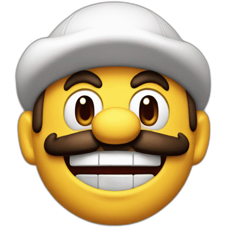 nintendo mario face with evil smile emoji