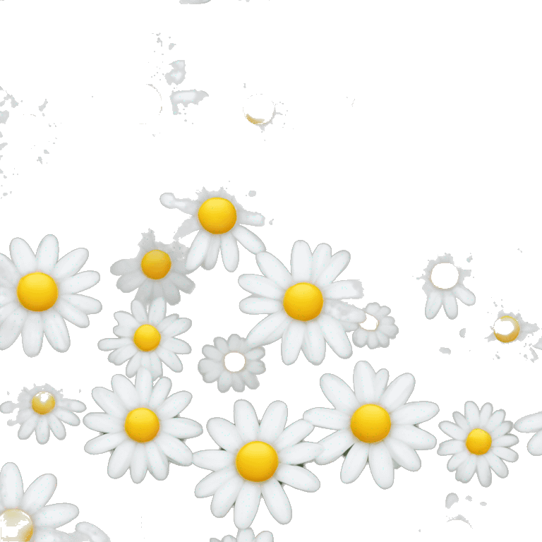 White daisy  emoji