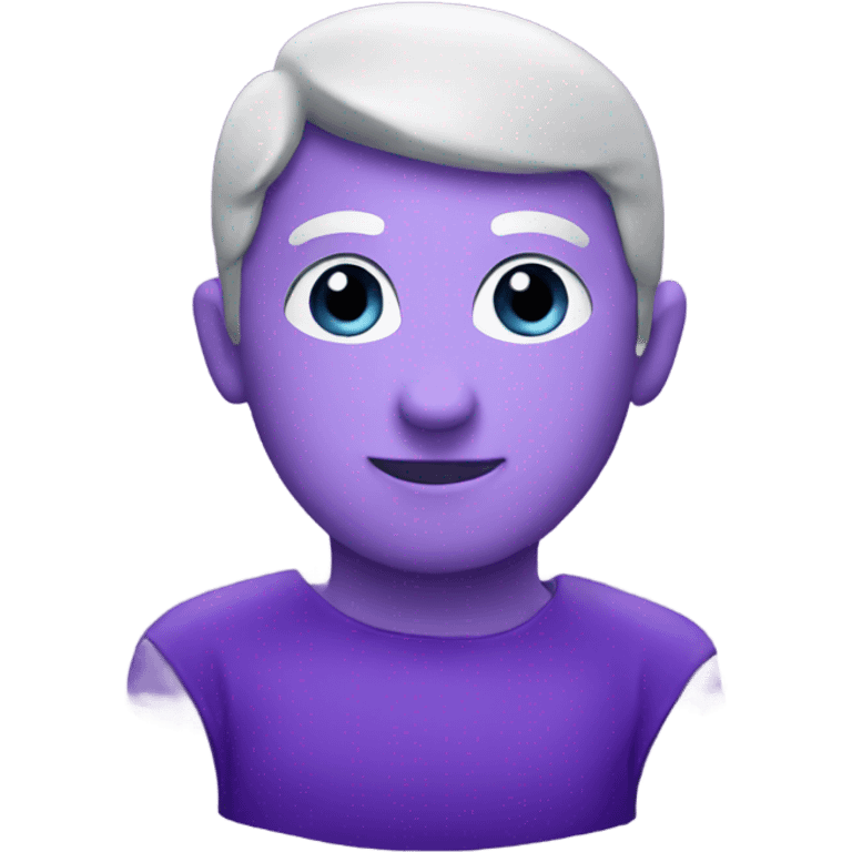 a purple Q emoji