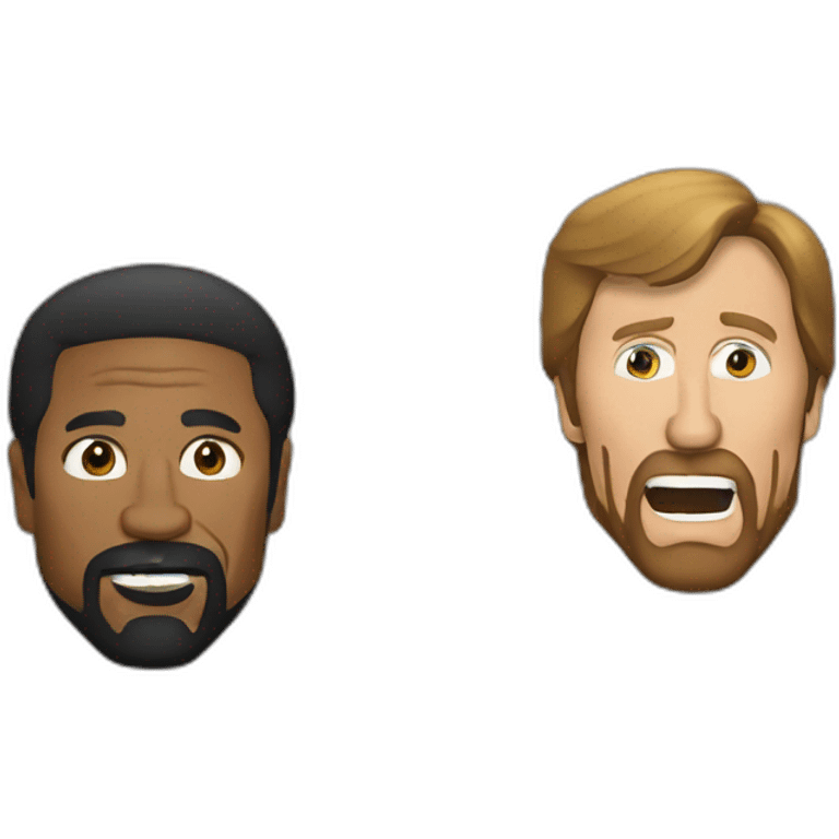 chuck norris mocking denzel washingtion emoji