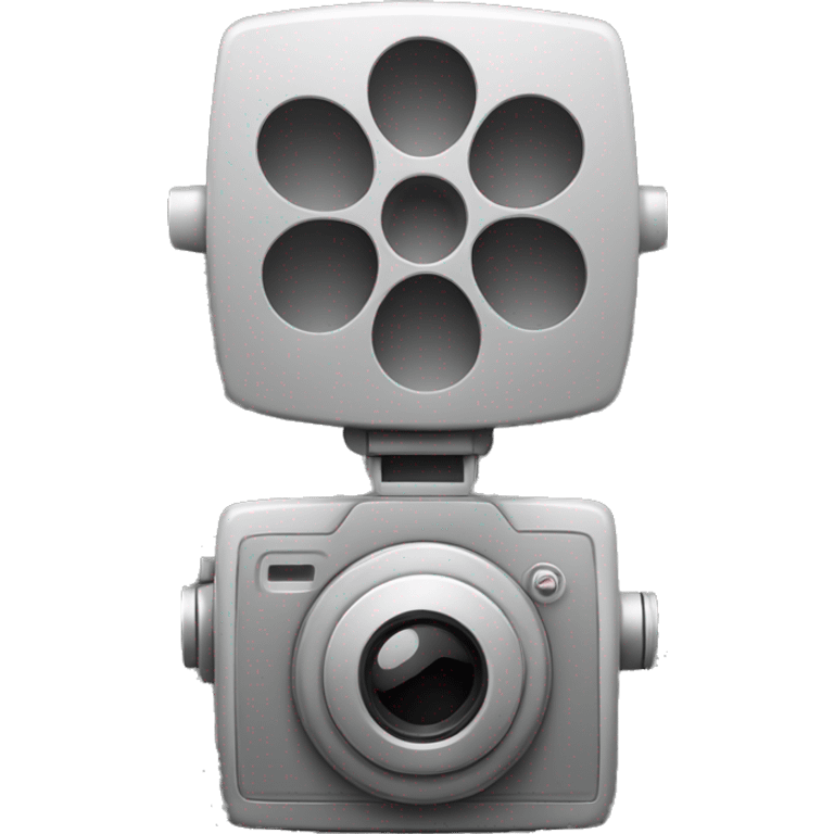 movie camera icon only grey color emoji