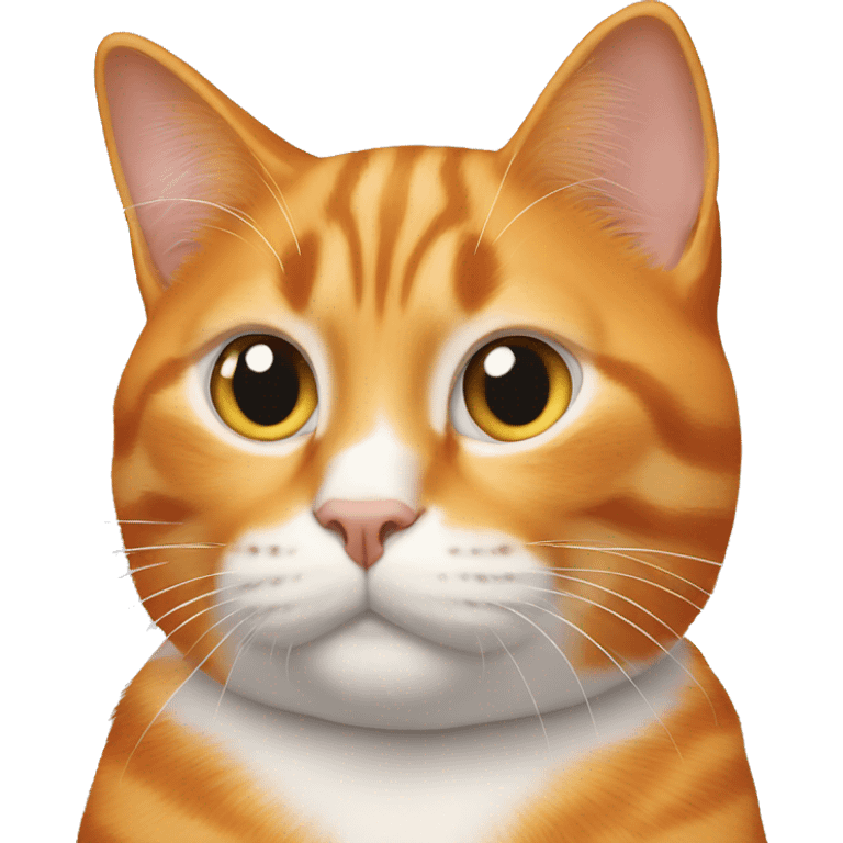 orange cat with white airpods pro max  emoji