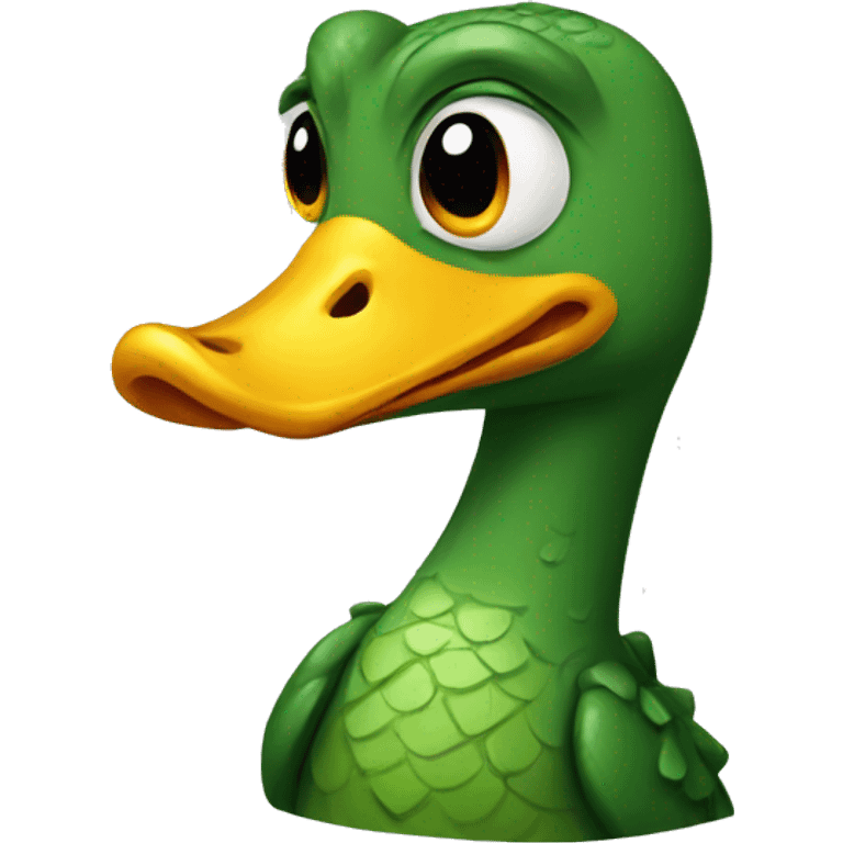 Crocodile duck emoji