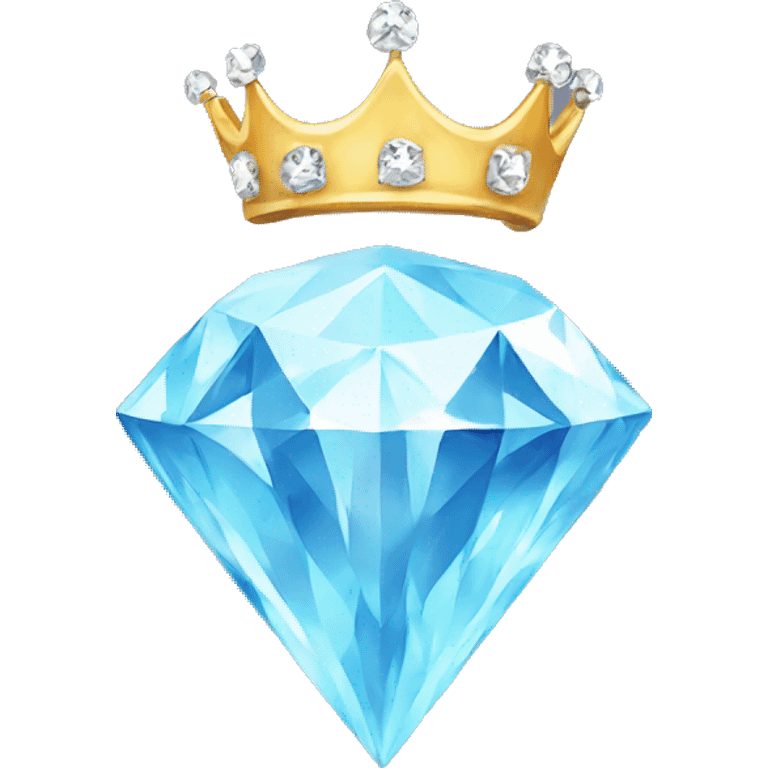 Diamond with a crown emoji