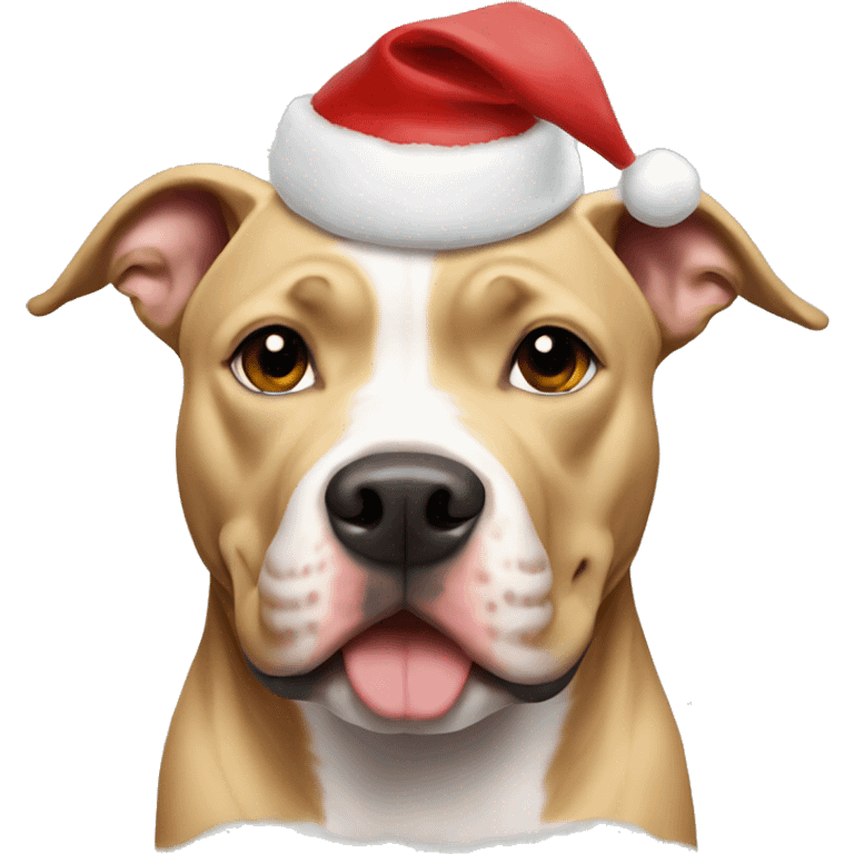 blonde Pitbull christmas emoji