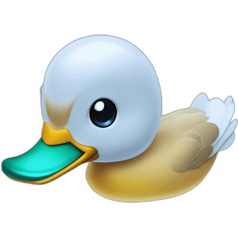 Hologram duck emoji