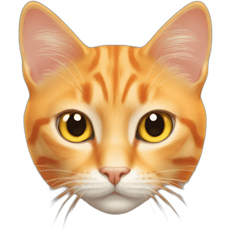 orange cat cat cute yellow eyes emoji